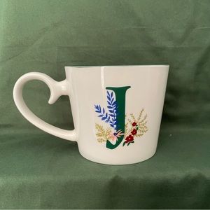 Opalhouse ‘J’ Floral Mug